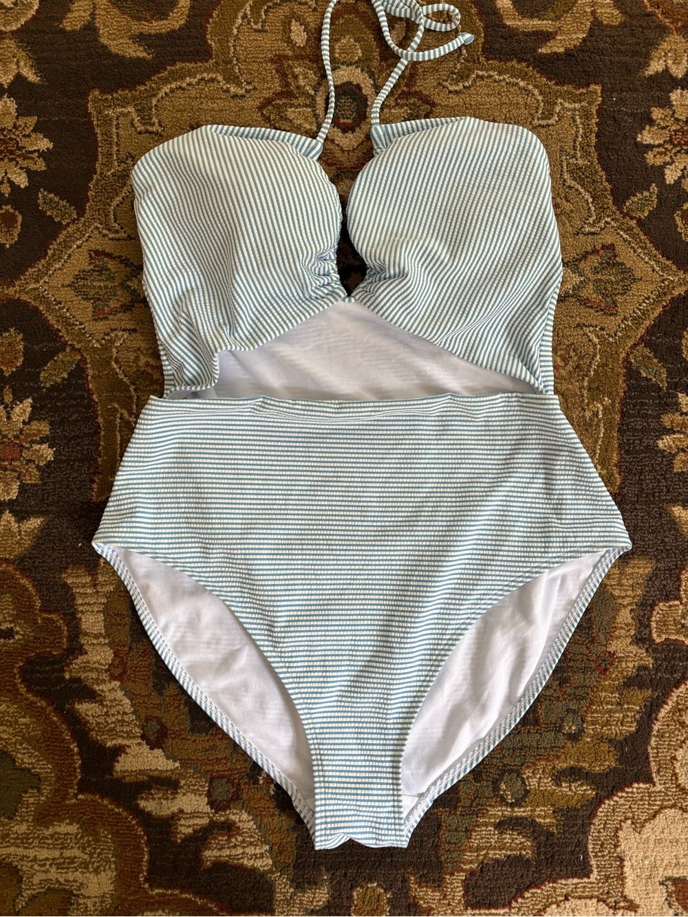 BODEN Cut-Out Detail String Swimsuit